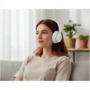 Wireless Noise Cancelling Headphones with Premium Sound Deep Bass Foldable Design Comfortable Earpads Long Battery Life Clear Mic for Calls Home Travel Sport Multi-Scenario Use Durable Lightweight Noise Canceling Headphones