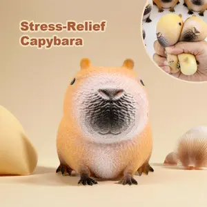 Cute Water Buffalo Rubber Toy, Stress Relief Model, Quick Bounce, Durable, Unique Animal Design, Perfect Party Gift, Holiday Present, Halloween & Christmas Fun