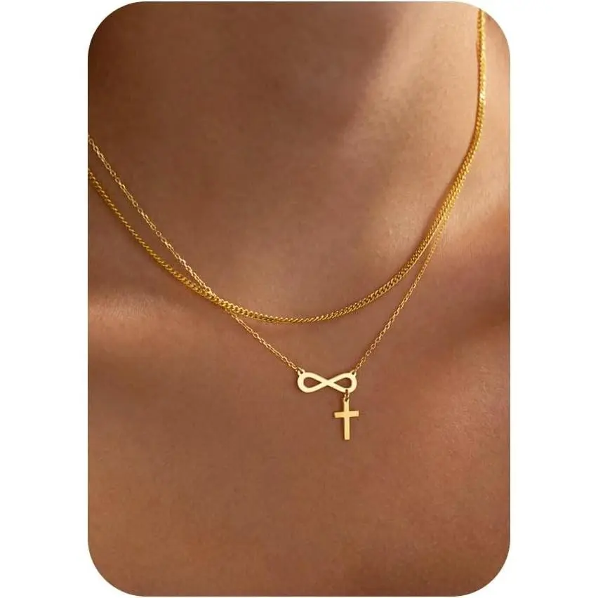 infinity cross,gold
