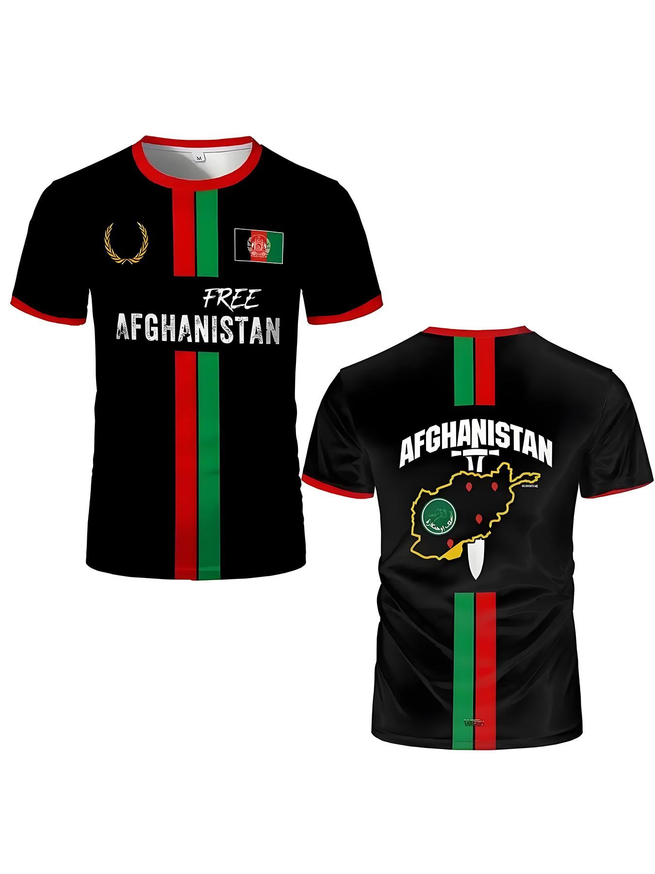 2026 New Afghanistan Football T-Shirt, Summer Unisex Afghan Jersey, Gift Wholesale, Soccer Training Wear, All Seasons Casual Fit