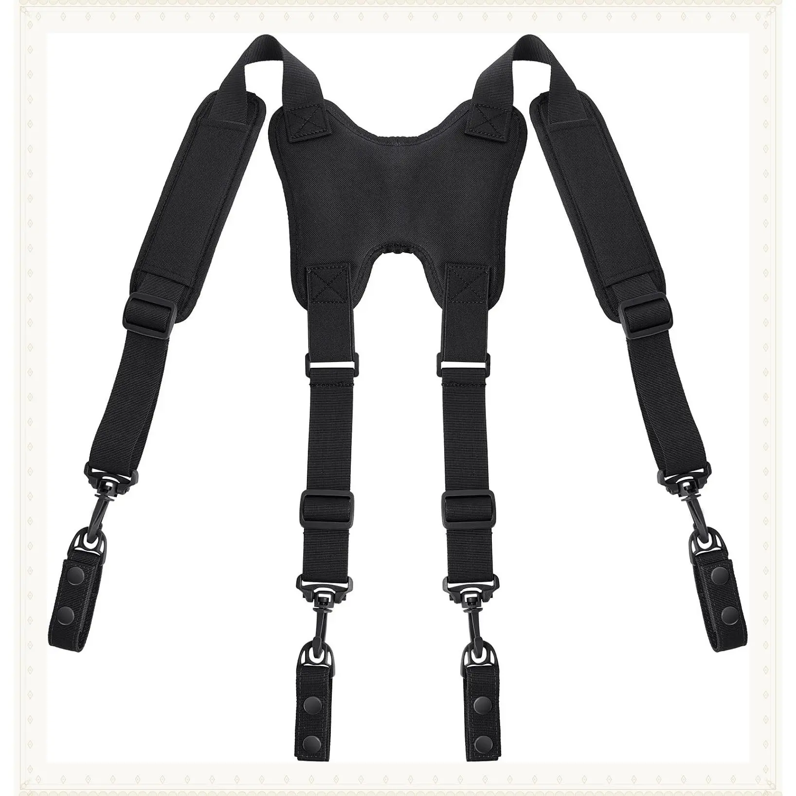 Police Suspender for duty belt Tactical suspenders For Law Enforcement Battle Belt Come With 4 Pcs Duty Belt KeeperGift