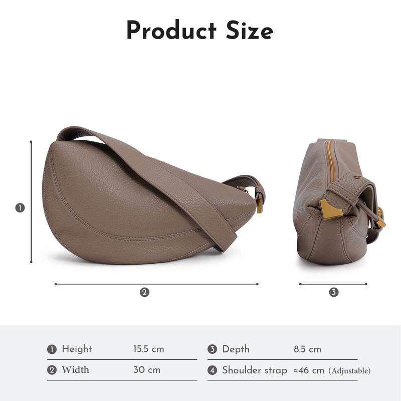 CN5049 Shoulder Bag for Women Waterproof LeatherCrossbody Bags Adjustable Hobo Handbags Purses LightBrown Outdoorfun  TikTokShopHolidayHaul