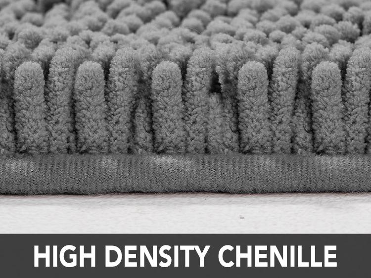 Deconovo Bath Rug, Soft Absorbent Shaggy Bath Mat, Machine Washable, Non-Slip Plush Carpet for Bathroom, Tub, Shower, Pet-Friendly