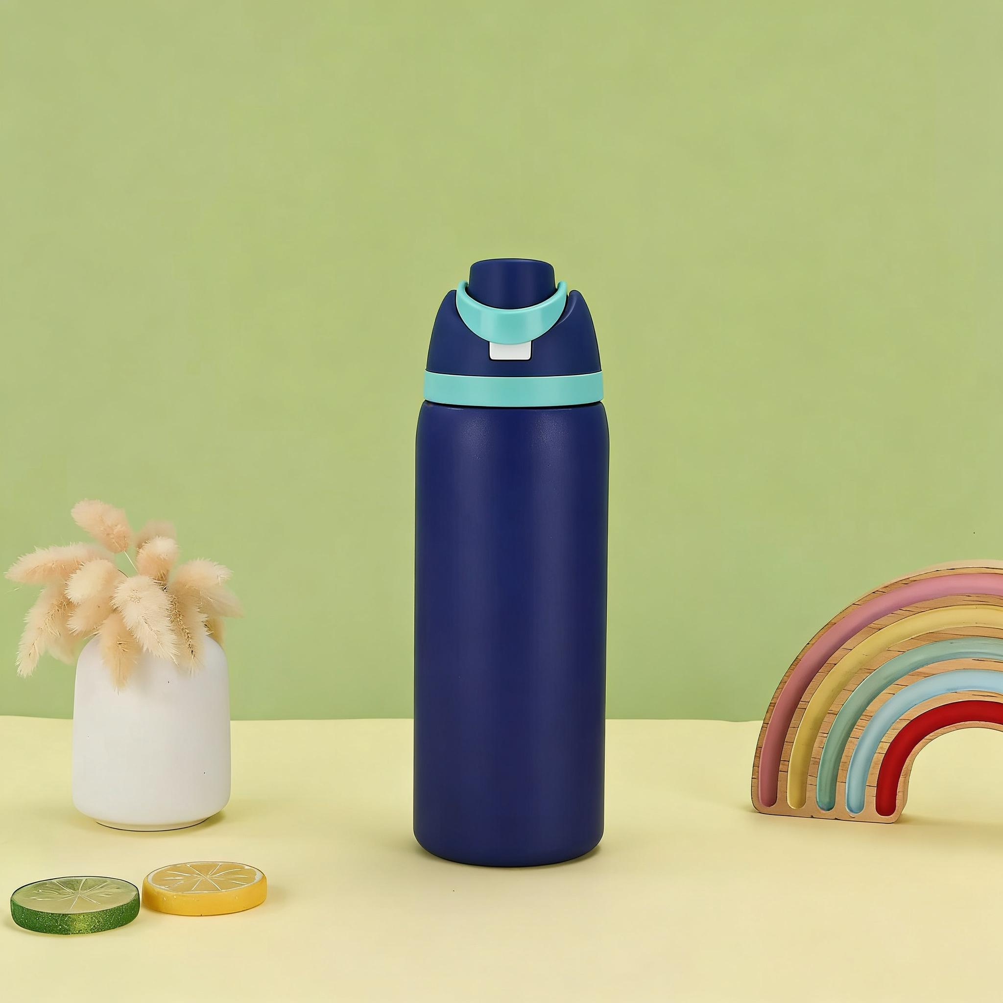 Stainless Steel Insulated Water Bottle with Straw, BPA-Free, Ideal for Outdoor Students and Office Workers, Travel Sports Cup