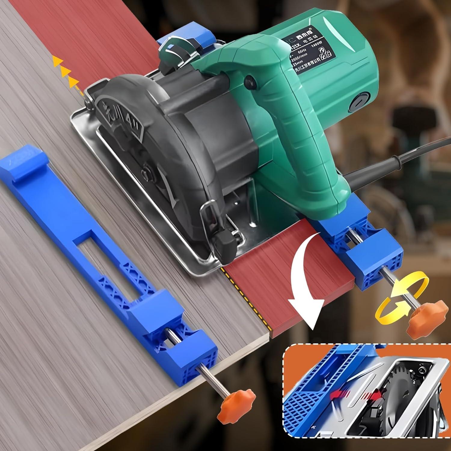 Adjustable Cutting Machine Base Rail, Precision Wood Cutting Guide Track for Accurate Sawing and Milling Tasks, Durable Construction, Power Tools