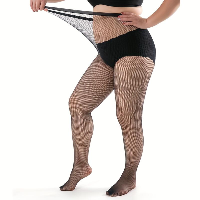 1 Pair Women's Sexy Shiny Pantyhose Fishnet Stockings High-stretch and High-Waisted Rhinestone Tight Fishnet Bodystocking for Party and Costume
