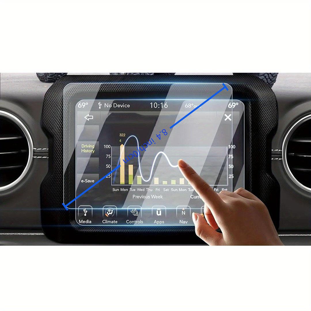 for Jeep Wrangler JL 2018-2022 And Gladiator 2020-2022, 8.4-Inch GPS Navigation Touchscreen Display Tempered Glass Screen Protector