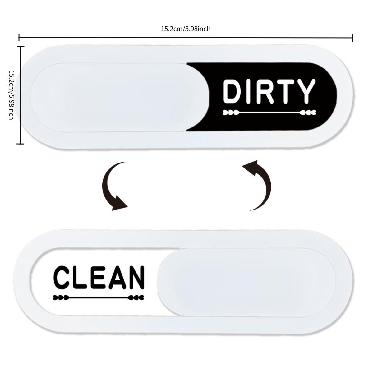 Clean/dirty Dishwasher Status Indicator, Slide Switch Design, Easy Installation, Multi-Style High Aesthetic, Kitchen, Airbnb, Hotel Use