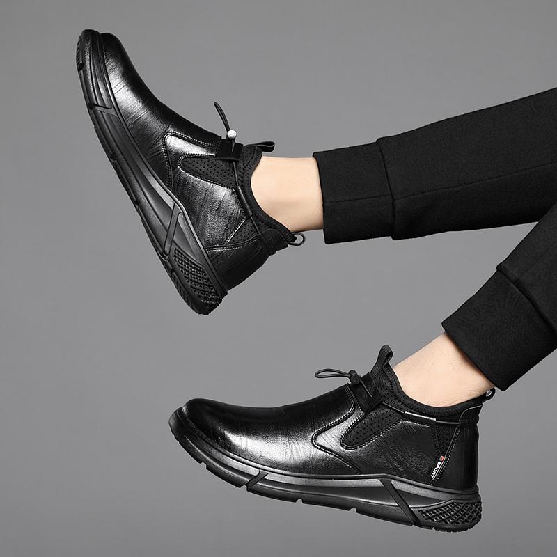 Water Proof Safety Work Shoes For Men Steel Head Leather Boots Male Footwear Indestructible Construction Work Shoes Black steel toe work boots for men