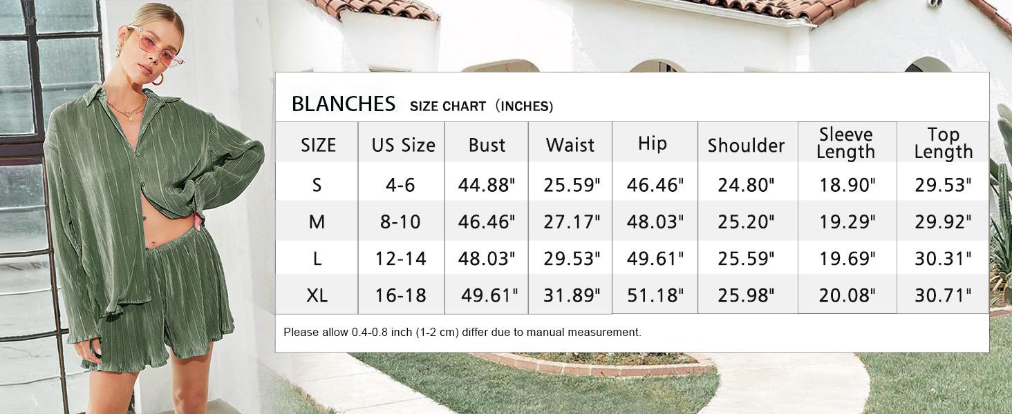 MNLYBABY Women's Shirt Shorts Set: High-Quality Polyester Fiber, Soft & Breathable, Elastic Fabric, Pleated Design, Casual Loungewear, S-XXL Sizes, Green Color, Perfect for Leisure, Daily Wear, Home, Outdoor, Party Beach Birthday