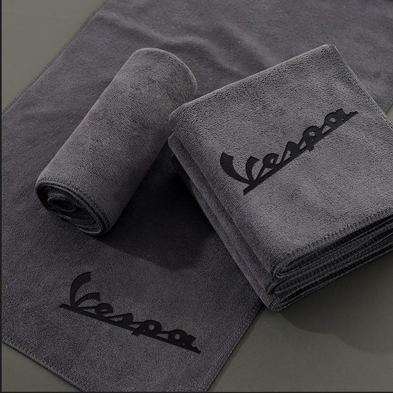 Microfiber Car Wash Towel for Vespa Scooter, Cleaning Drying Cloth for Gts Lx Lxv Gtv Sprint Primavera 150 300, Auto Accessories