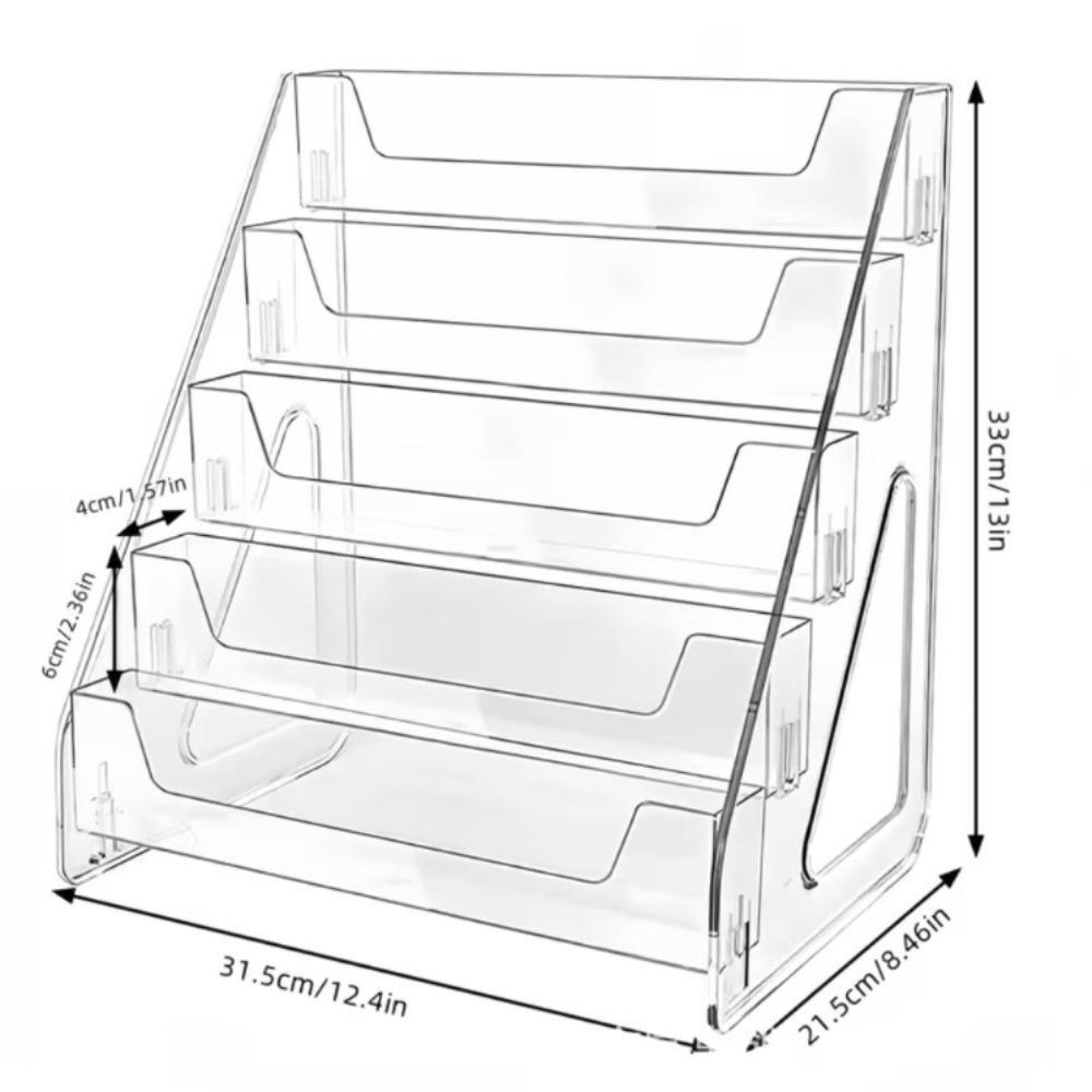 Transparent multi-layer perfume storage box, transparent layered storage rack for cosmetics and skin care products, compact countertop display rack, suitable for use on dressing tables, perfume storage rack, fashionable design, durable structure