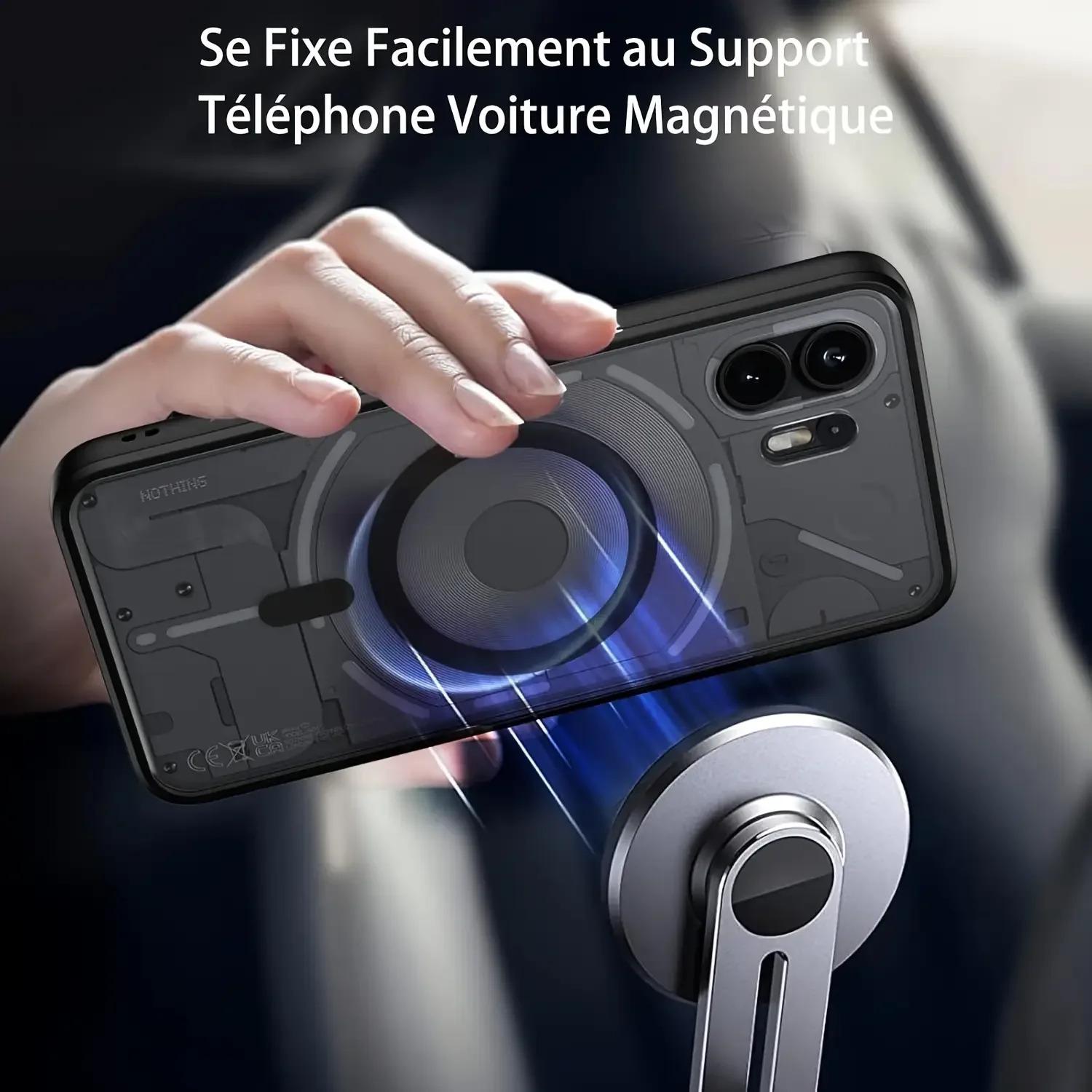 For Nothing Phone 2  Durable Protective Case Adopt TPU Made Of Hard Plastic With Magnetic Wireless Charging Function