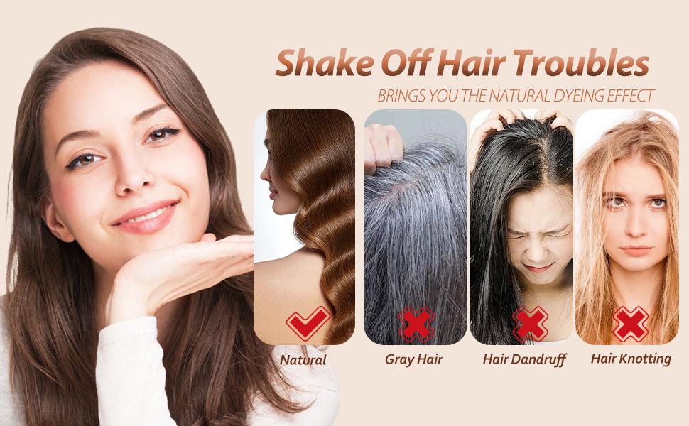 Cherry Brown Hair Dye Shampoo 3-in-1, Plant-Based Instant Gray Coverage & Long-Lasting Natural Color in 15 Minutes, Herbal Formula Easy to Use for All Hair Types, Champu Para Canas for Women & Men,500ML Cherry Brown Hair Dye Shampoo 3-in-1, Plant-Based Instant Gray Coverage & Long-Lasting Natural Color in 15 Minutes, Herbal Formula Easy to Use for All Hair Types, Champu Para Canas for Women & Men,500ML