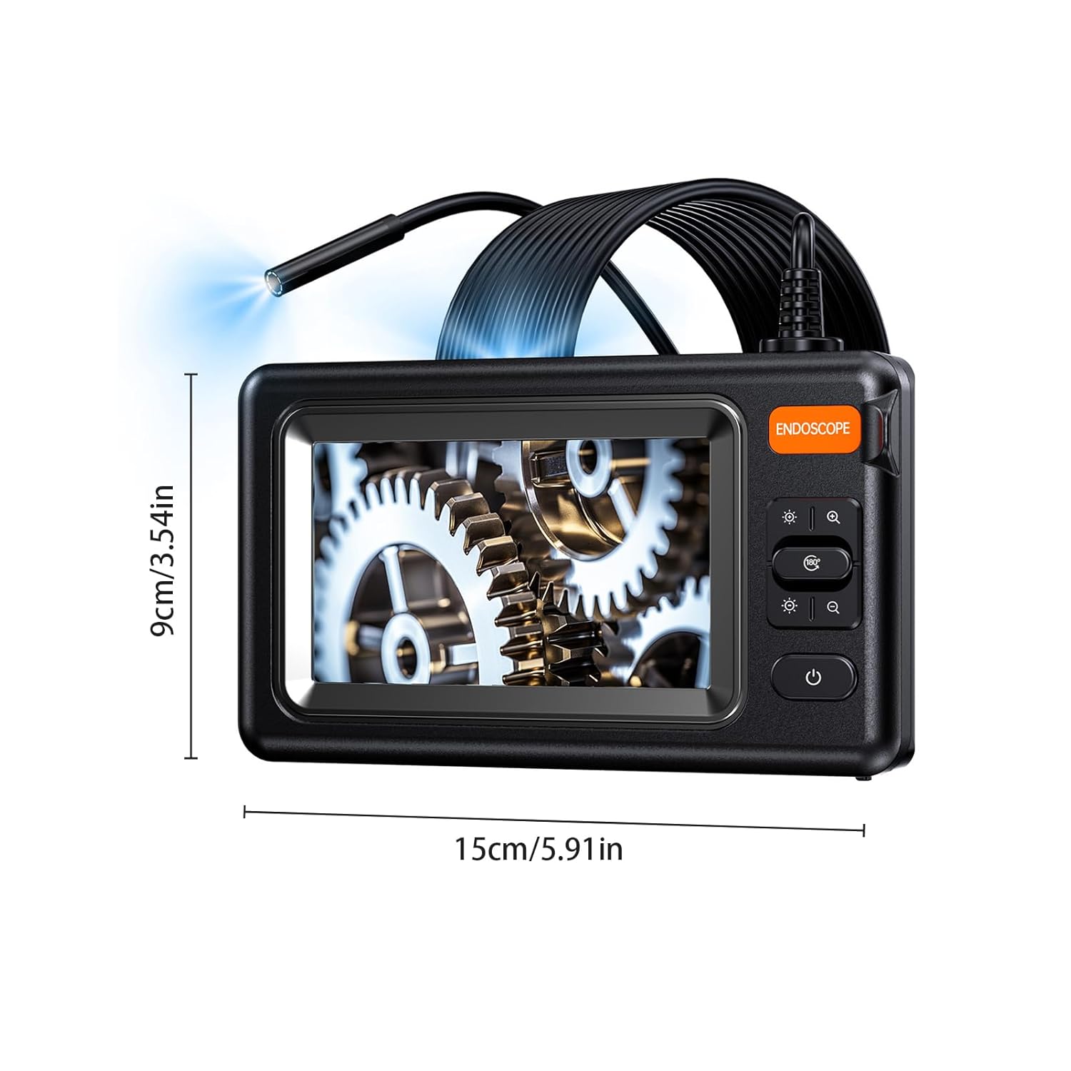 Endoscope Camera with Light, High-Resolution Endoscope Camera, Ideal for Medical & Industrial Applications, Durable Design, Diagnostic Tool