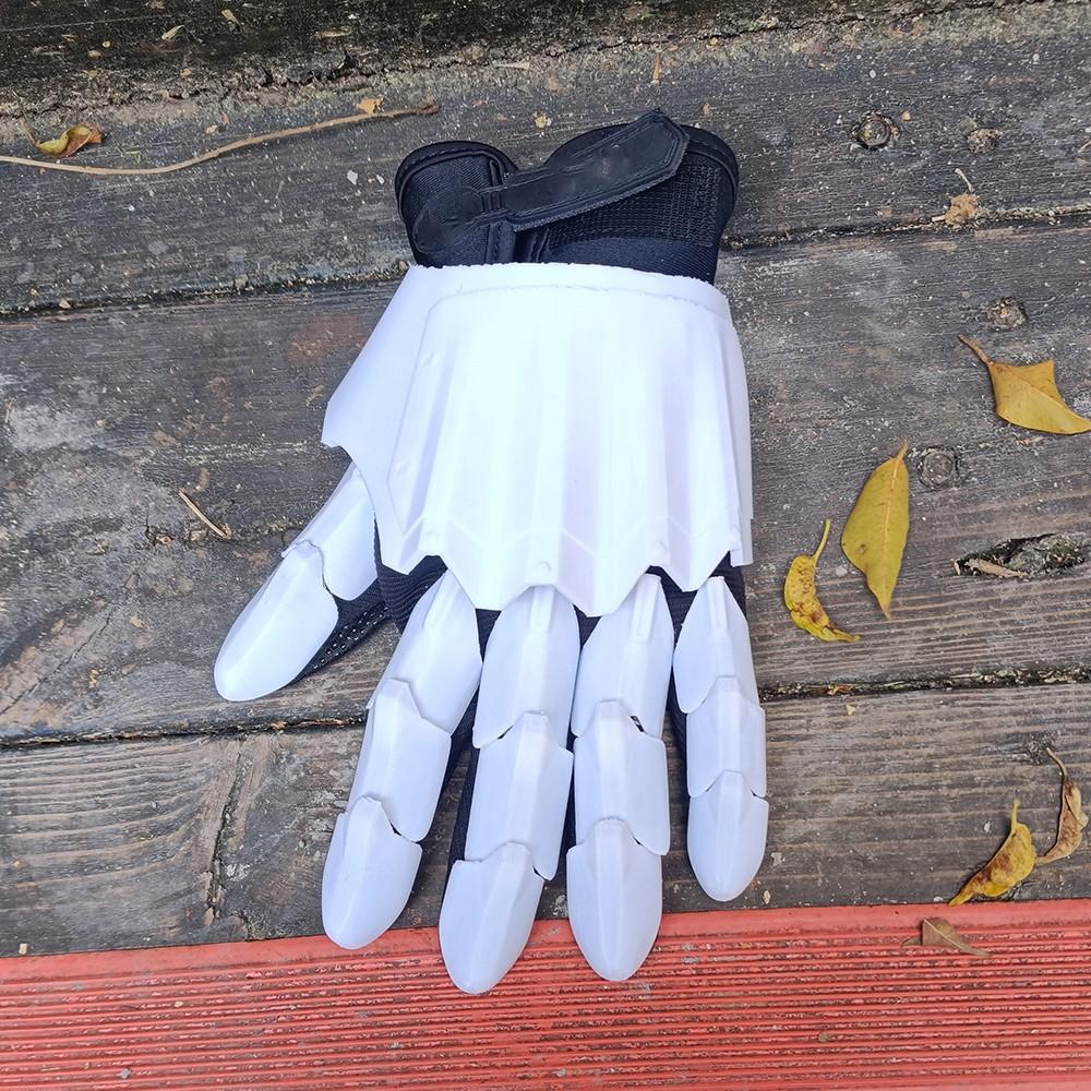 3D Printed Punk Mechanical Gloves, Futuristic Gothic Wearable Hand Armor, Neutral Tech Style Role Play Exoskeleton Gear