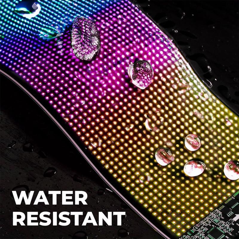 Flexible LED Eye Screen for Car - Colorful Soft Window Lamp, Fully Programmable Illuminated Emblem Display Panel Decoration Custom