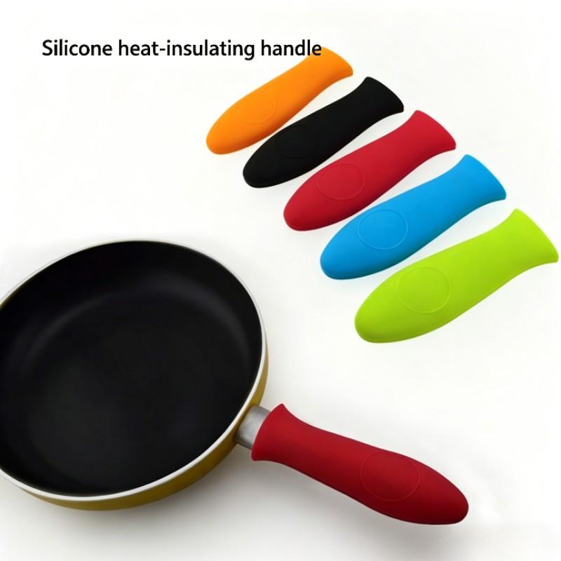 Thick Silicone Pot Handle Protector, Heat Resistant Non-Slip Cast Iron Pan Grip, High Temperature Silicone Handle Cover, Durable Kitchen Accessory