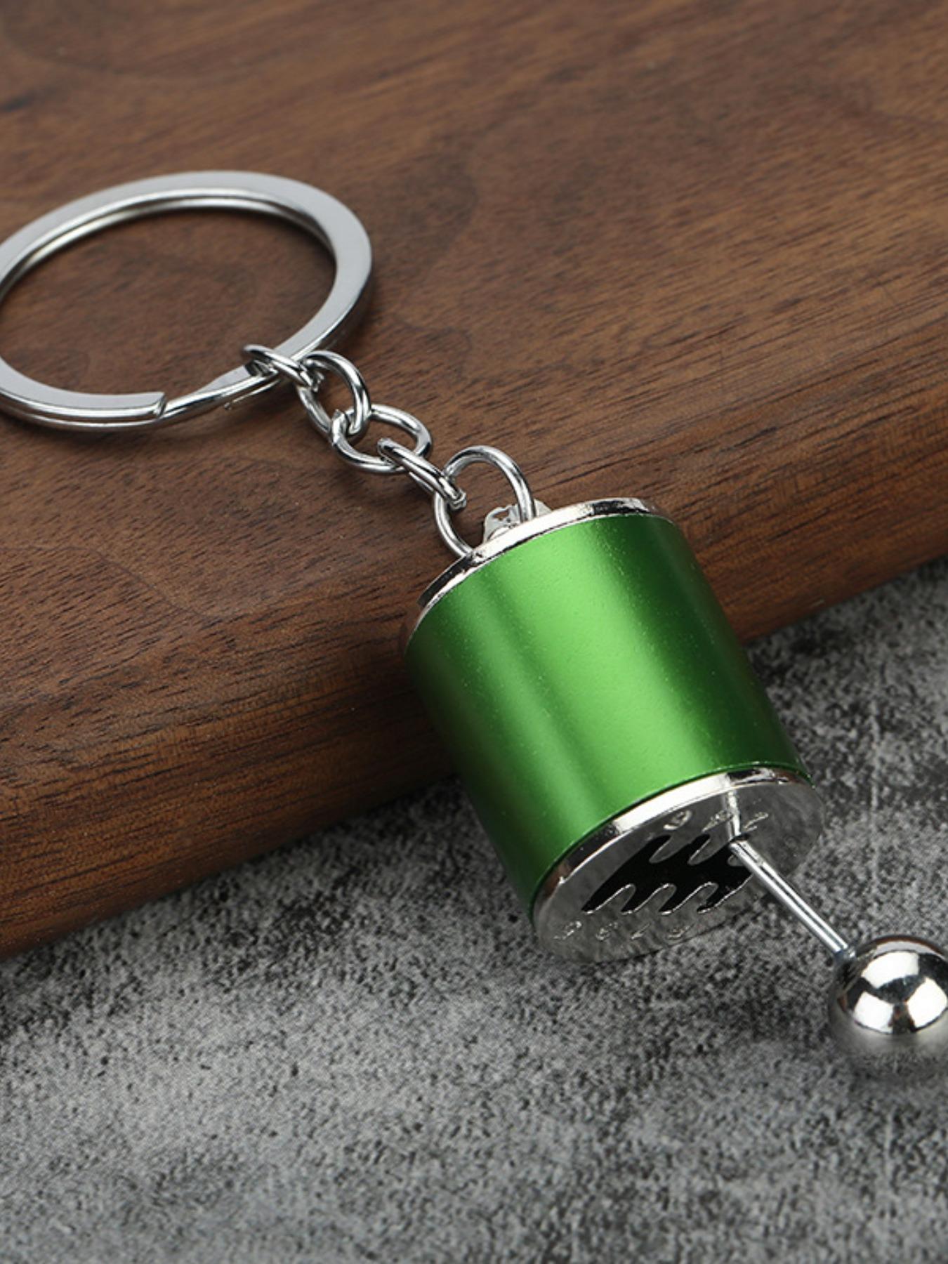 Wind Manual Transmission Keychain, Moveable Gear Head Pendant, Car Modification Culture, Unique Gift for Car Enthusiasts, Bag Charm, Car Key Chain