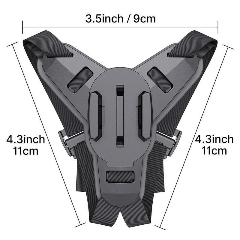 Motorcycle Helmet Chin Mount, Motorcycle Helmet Chin Bracket, Camera Holder for iPhone Samsung, GoPro Hero 9/8/7/5/4/3, Insta360Oner, AKASO, DJI Osmo