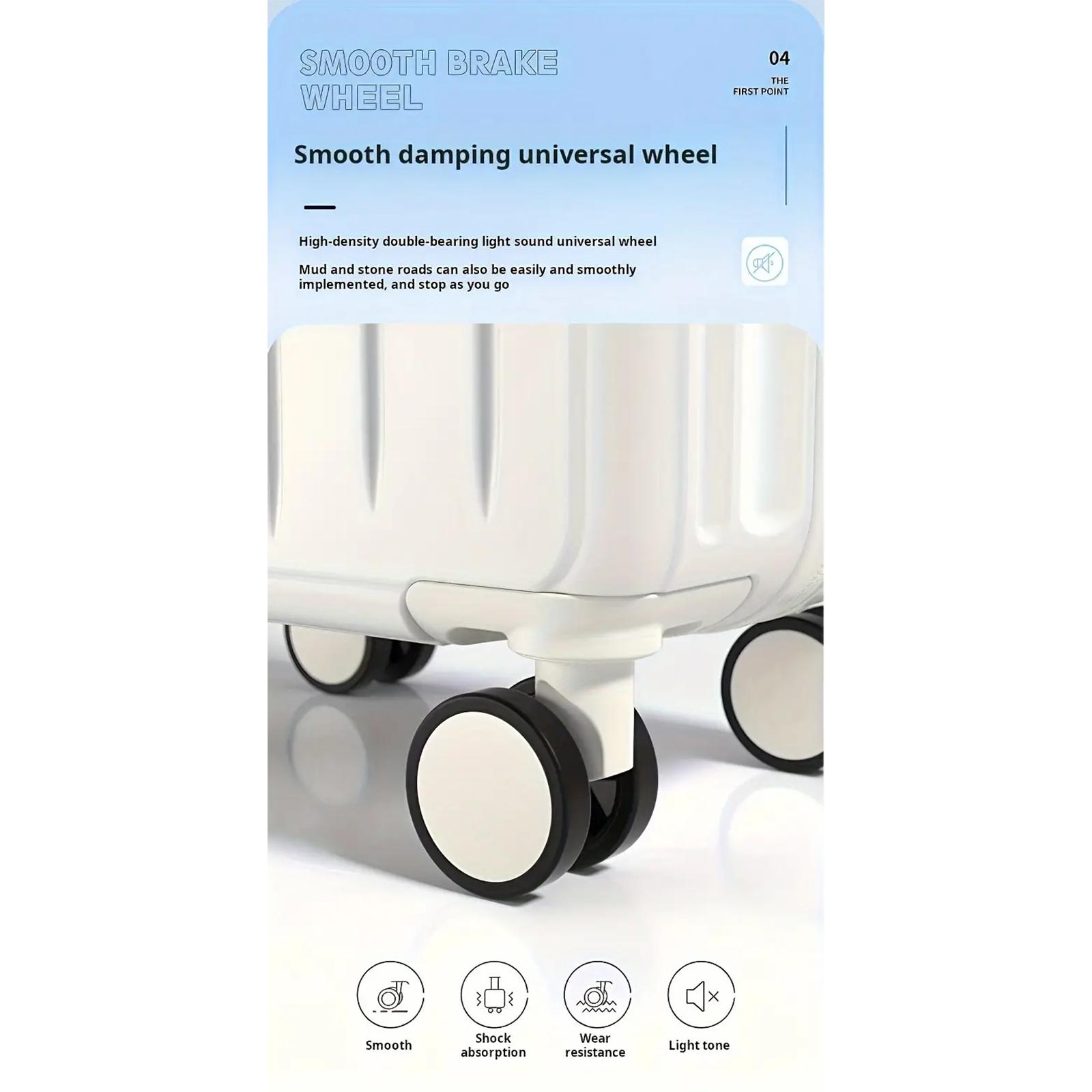 NLDD 20-inch 2 Piece ABS+PC Hardshell Luggage Set in Classic Design, Elegant and Durable Suitcases, Luggage with one handbag set, Cabin Size Travel Essentials Luxury