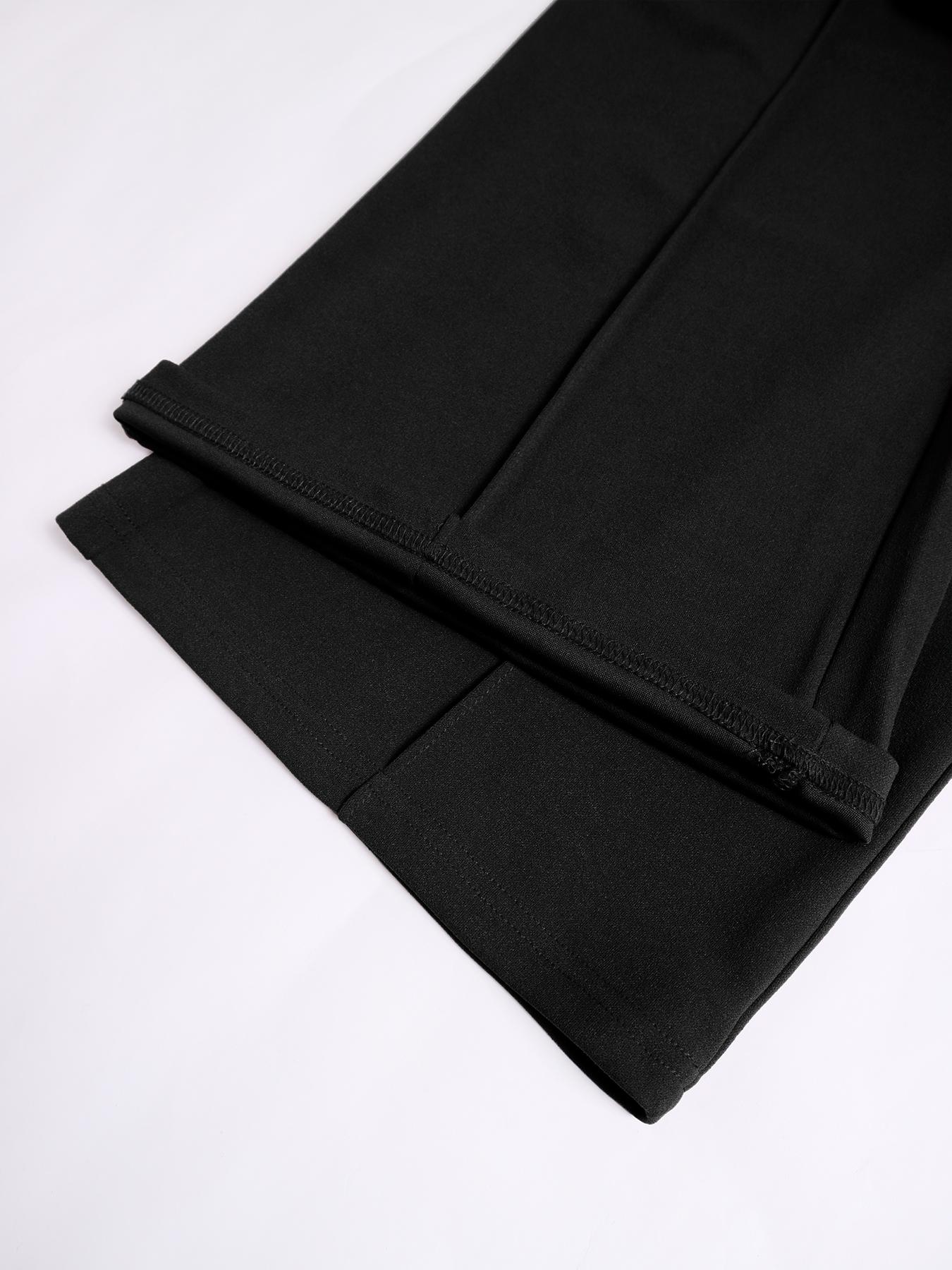 Women's Plain High-Waist Straight-Leg Pants, Casual Lounge Pants, Comfy Zipper Trousers for Daily Wear, Ladies Button Bottoms for All Seasons