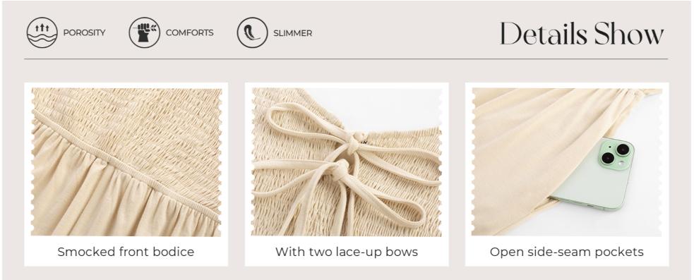 GRACE KARIN Jumpsuits for Women Bow Tie Front Overalls Smocked Tops Wide Legs Casual Knitted Outfits with Pockets