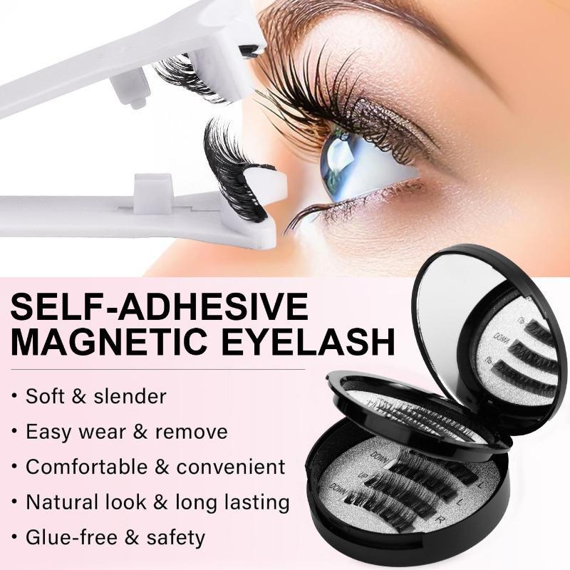 Reusable Soft Magnetic Eyelashes Kit with Applicator Glue-Free Waterproof Lightweight for Natural Makeup Cosmetic Enhance Your Look Subtly