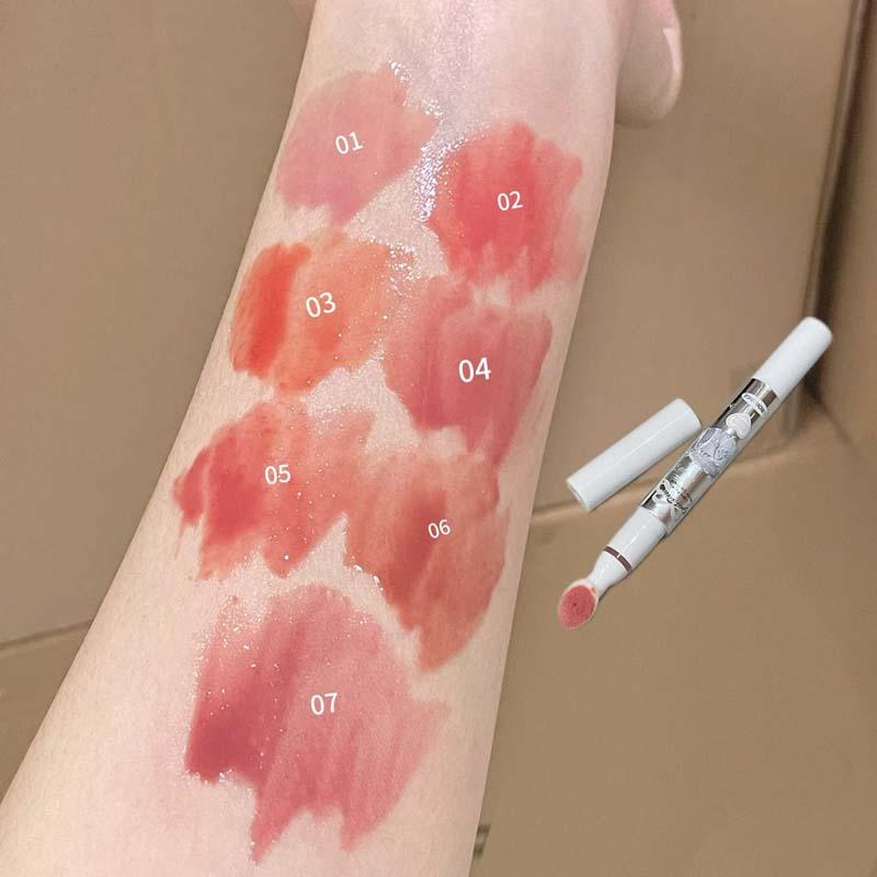 [7-Pc Galaxy Set] HERORANGE Mirror Lip Stain - 24H Smudge-Proof | Nude to Glitter Multifunctional Lip Color | Holiday Collector's Edition | Affordable Lip Kit lux  edupe Color Changing Temperature Lipstick set Moisturizing Korean Lip Glaze！