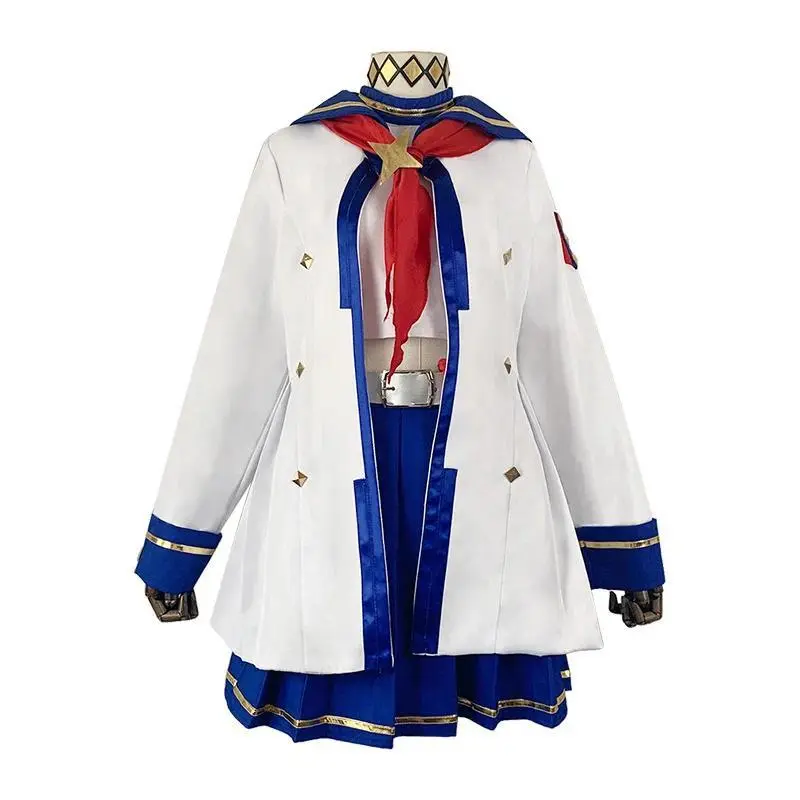 New Game Umamusume: Pretty Derby Oguri Cap Cosplay Costume Wig White Sailor Uniform Skirt Coat Adult Woman Lovely Carnival Suit