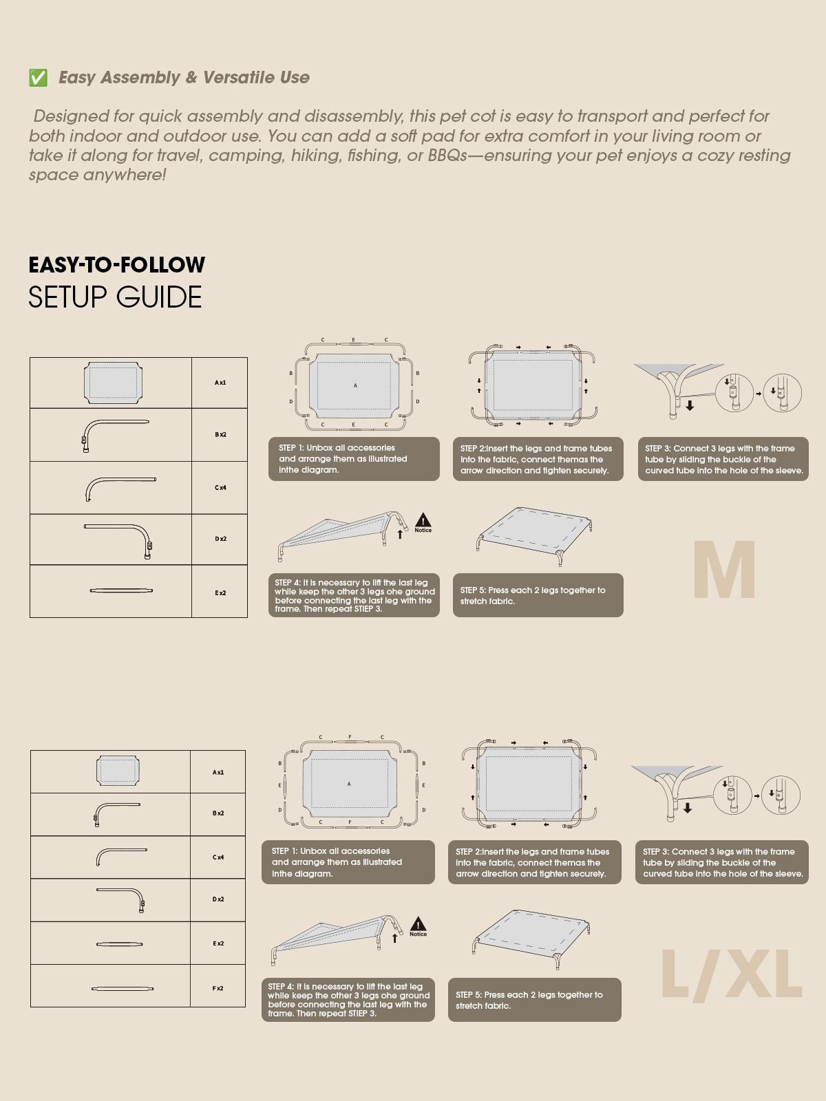 【TikTokShopSpringGlowUp】 VALUXE Elevated Dog Bed for Large Dogs, Cooling Pet Cot with Breathable Mesh & Durable Frame, Easy to Clean Raised Pet Mats for Indoor & Outdoor Home 【TikTokShopSpringGlowUp】 VALUXE Elevated Dog Bed for Large Dogs, Cooling Pet Cot with Breathable Mesh & Durable Frame, Easy to Clean Raised Pet Mats for Indoor & Outdoor Home