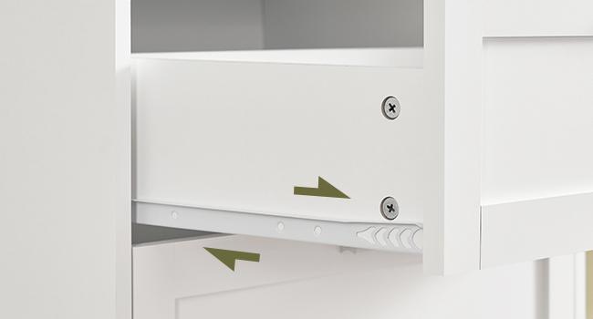 Dresser for Bedroom, Tall White Dresser with 4 Drawers, Dressers with Mirror, Chest of Drawers for Bedroom, Living Room, Closet, Hallway, White