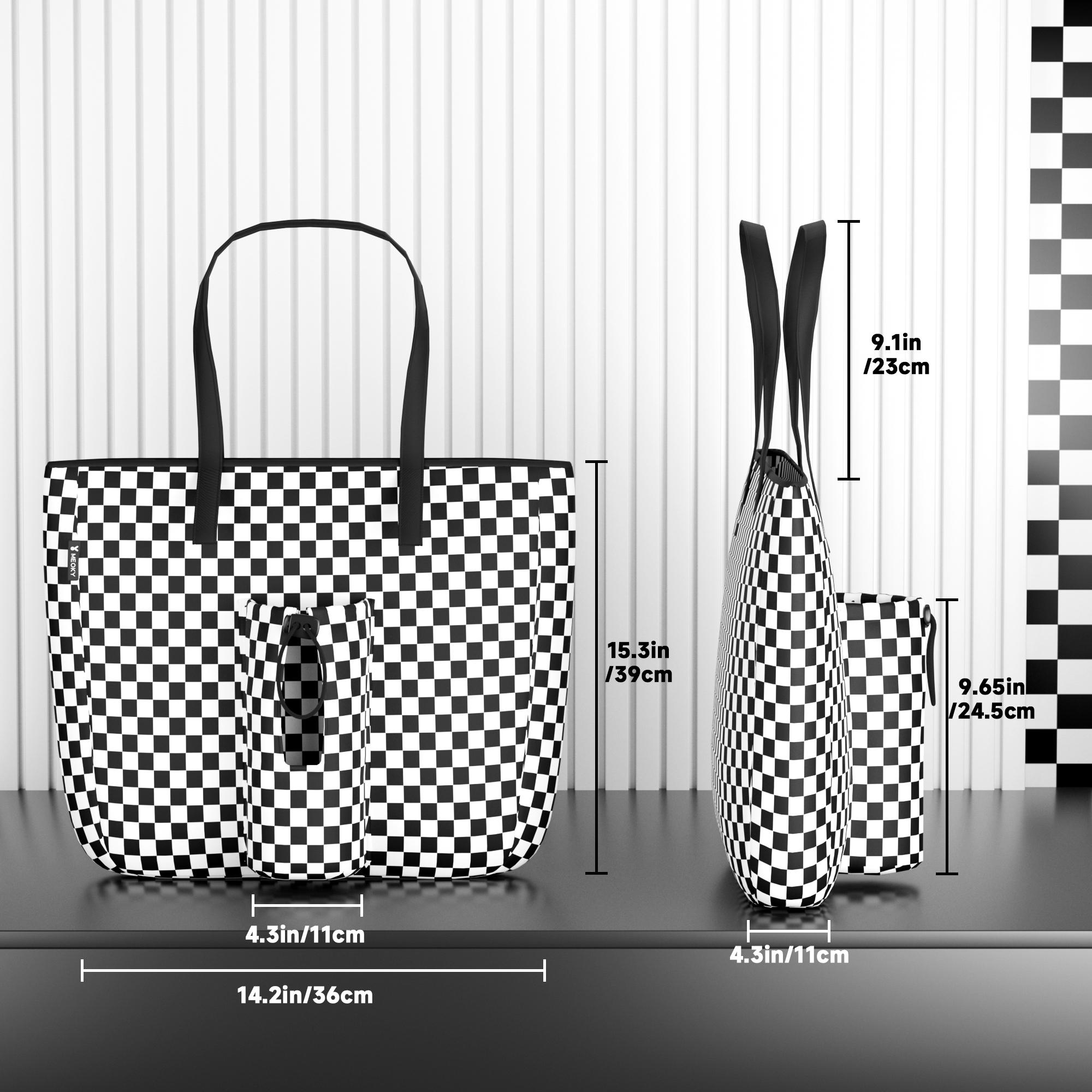 【Meoky】15L Tote Bag,Large Capacity Casual Fashion Crossbody Bag, Hold a Laptop,Carry a Water Bottle, Can Be Reused, Double Handle Design, Convenient For Carrying And Lifting. The Must-Have For Office Commuting.Christmas gift