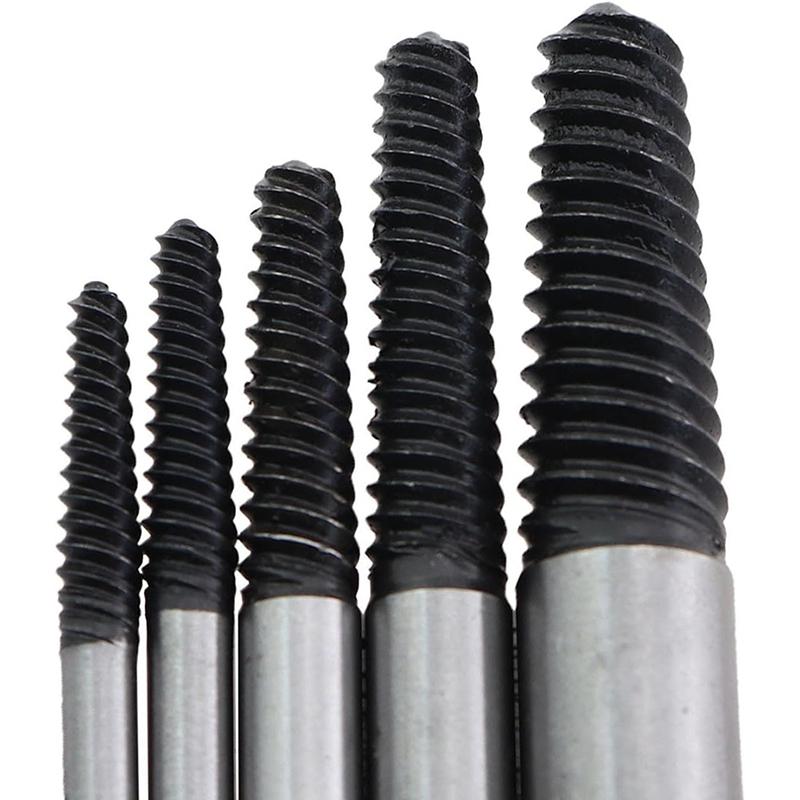 Advanced Screw Removal Kit, 5-Piece Set, Easy Extraction of Damaged Screws, Bolts, Pipes, Ideal for Woodworking & DIY Projects