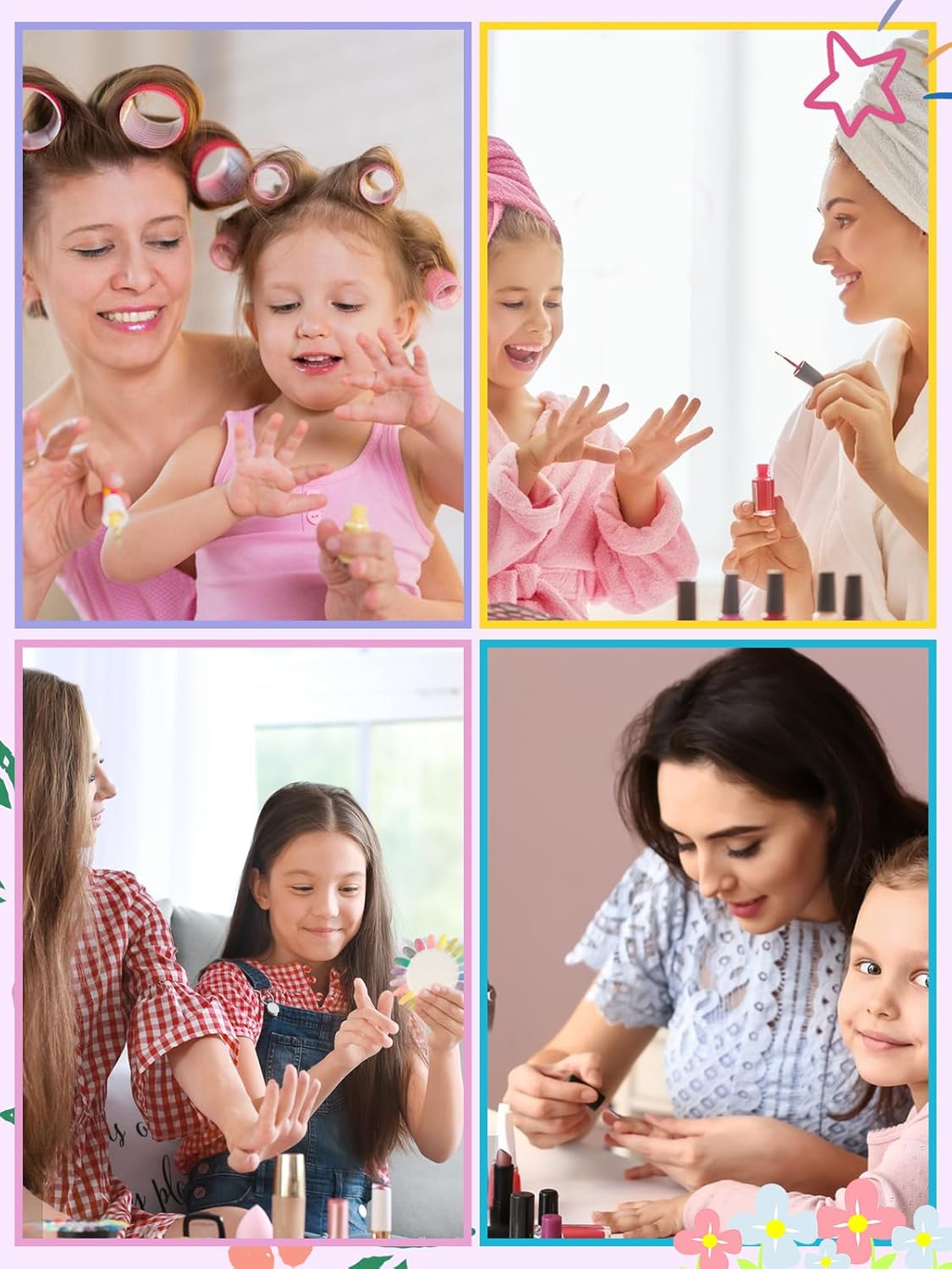 EBANKU Press on Nails Kit for Kids,Includes 156、144、130、78、24 Pieces Per Pack,Colorful Flower Almond Fake Nail Tips for Girls, Kid Fake Nail Kit for Girls 8-12 Years Old with Jelly Nail Adhesives Birthday Gifts Holiday Haul Diy,EasterNails