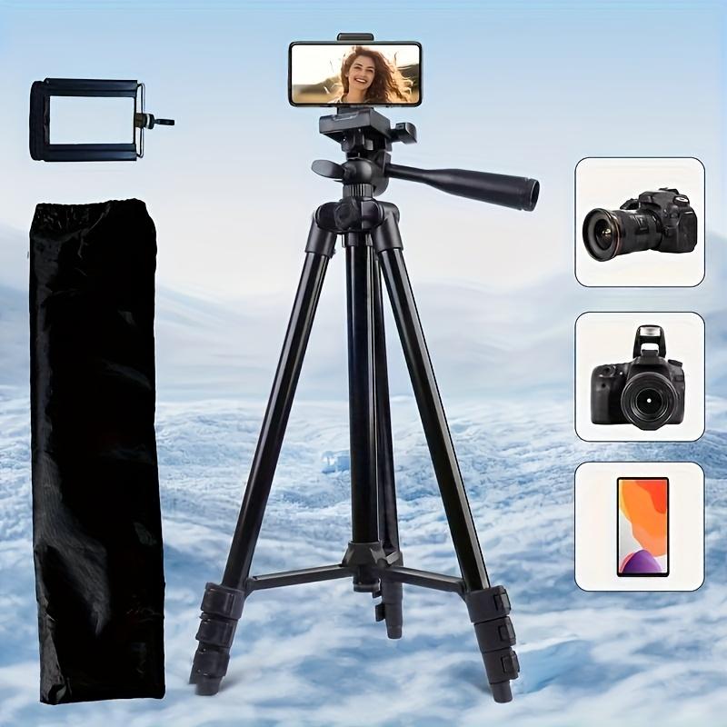 Foldable Multi-Function Camera Tripod, Portable Adjustable Selfie Stick with Phone Holder, Ideal for Photography, Live Streaming, Video Recording, Tripod Stand