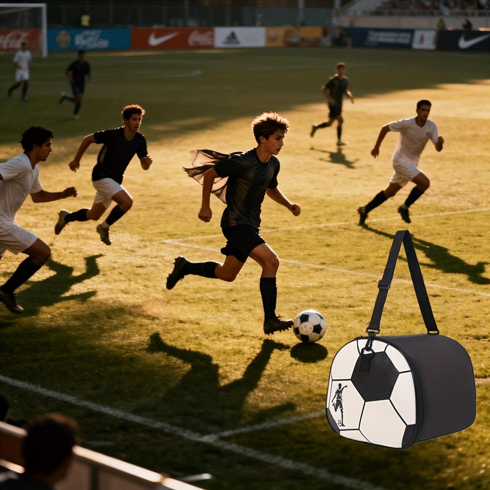 Single-shoulder crossbody bag for outdoor sports, football bag, campus single-shoulder bag, beach bag, football bag, football pouch, leather storage bag, men's single-shoulder bag