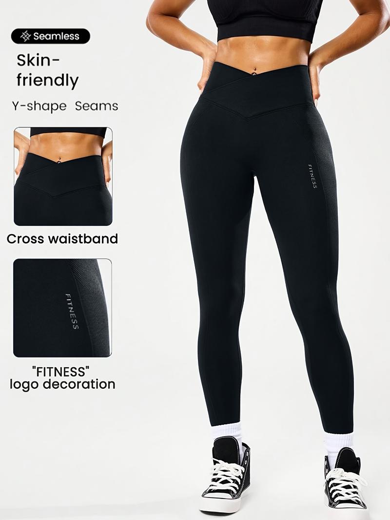Women's High Elasticity Yoga Pants, Seamless Workout Leggings, All Seasons Gym Wear, Comfortable & Flexible, Ideal for Fitness & Casual Use