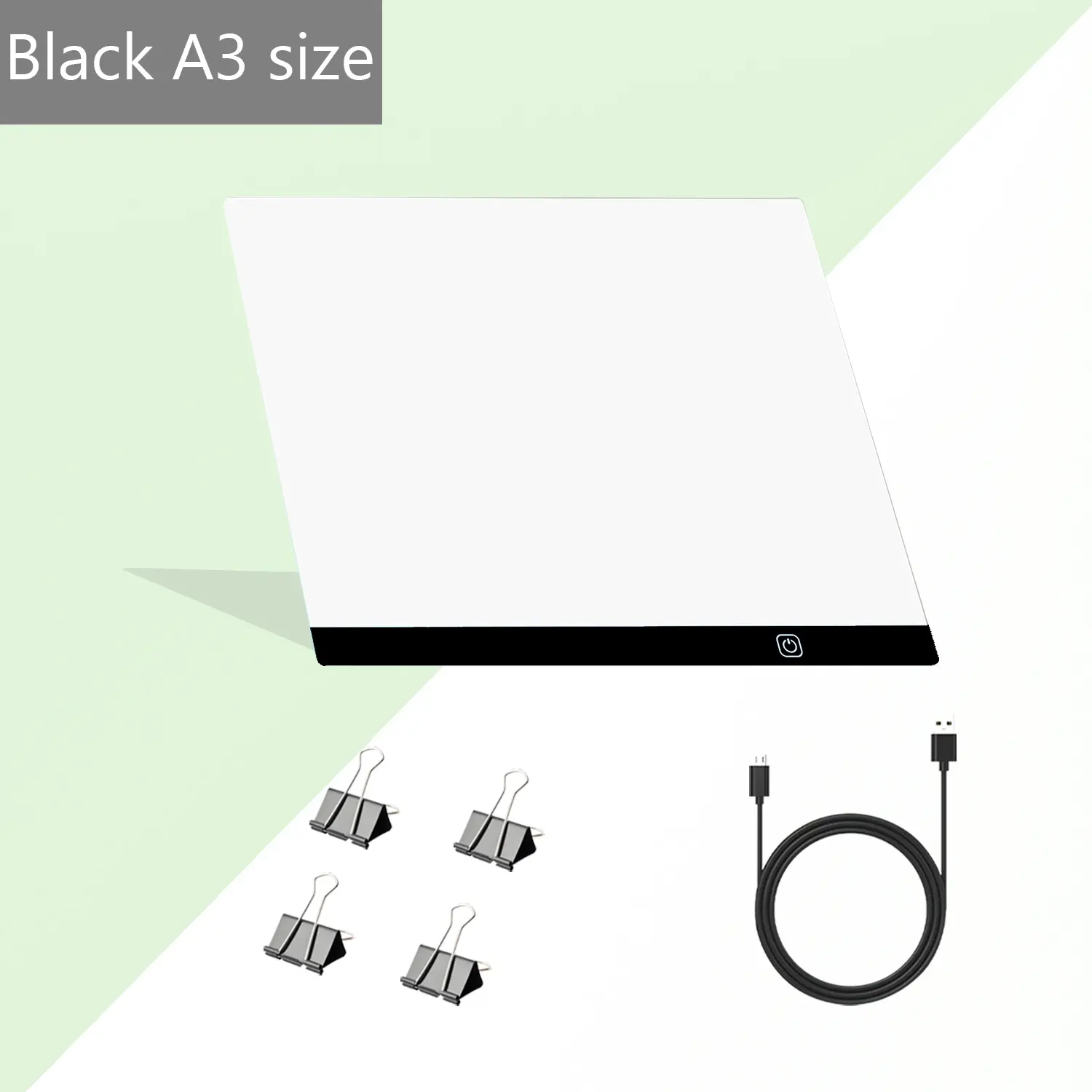 A3 Size LED Drawing Board, Diamond Painting Art Full Drill Embroidery Tracking Light Pad, USB Powered High Brightness LED, Adjustable Light, Ideal for Sketching, Animation, Embossing, Stenciling, Cross Stitch, Sewing Projects, Sewing & Embroidery