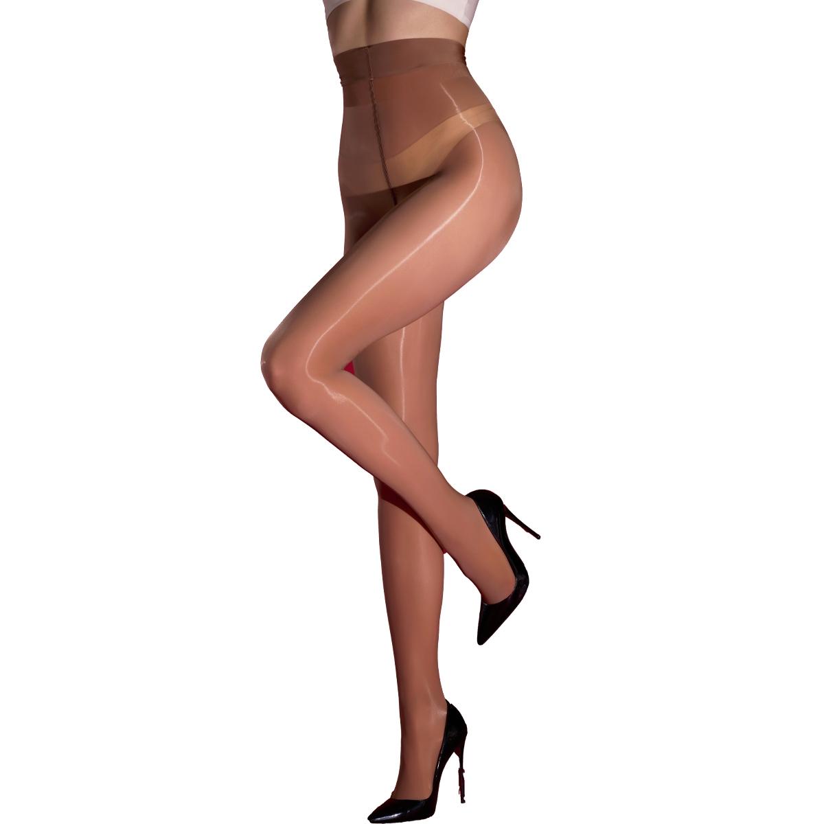 Women's High-Waisted Shiny Transparent Stockings, Ultra-Smooth Oil-Based Nylon Pantyhose, Pack of 3, Perfect for Daily Wear Women's High-Waisted Shiny Transparent Stockings, Ultra-Smooth Oil-Based Nylon Pantyhose, Pack of 3, Perfect for Daily Wear