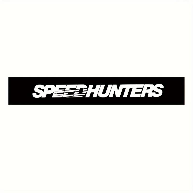 1 Eye-catching Speed Hunter Car Front Windshield Stickers, Waterproof and Sunproof Suitable for Auto Front and Rear Windscreens, Ideal for Vehicle Modification Decoration