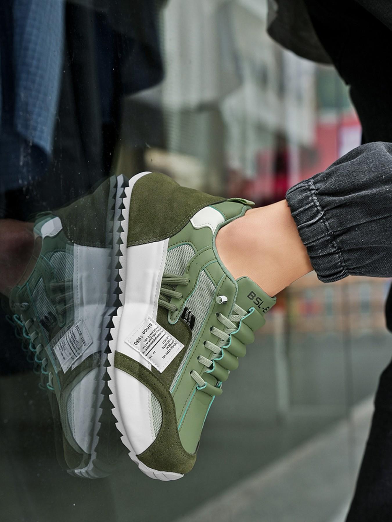 New Spring Trend Men's Shoes Fashion Versatile Skateboard Sneakers Thick Sole Wear-Resistant Casual Sports Shoes Student Cool Shoes