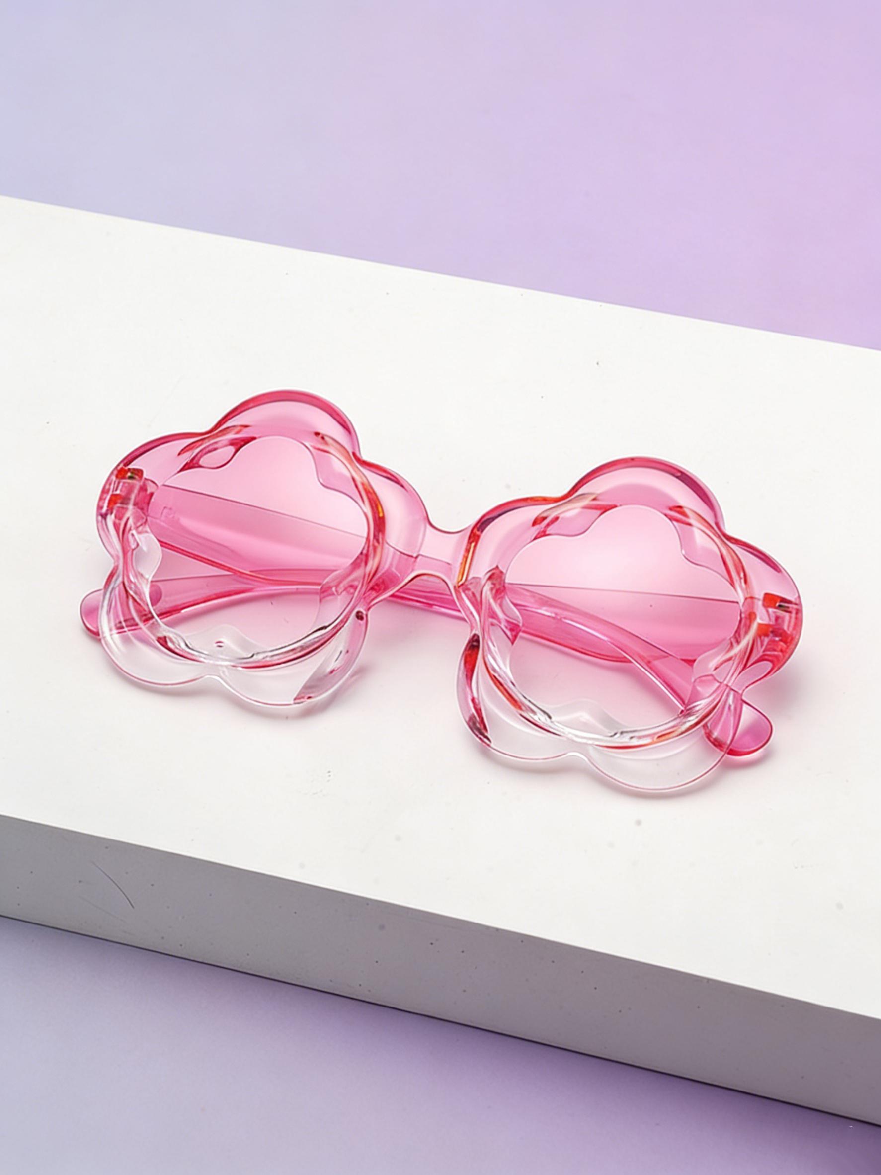 Women's Fashion Sunglasses, Jelly Style Lace Frame, Cute Sweet Beach Vacation, College Party, Perfect Gift for Parties