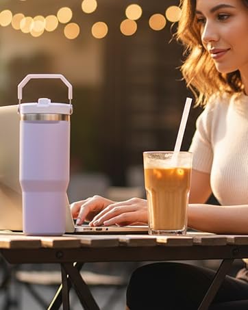 Replacement Straw Compatible with Stanley Quencher 40 oz,30 oz Tumbler, 12 inch Extra Long Reusable Straws Plastic For 40 Oz Cup,Clear-6 Pack