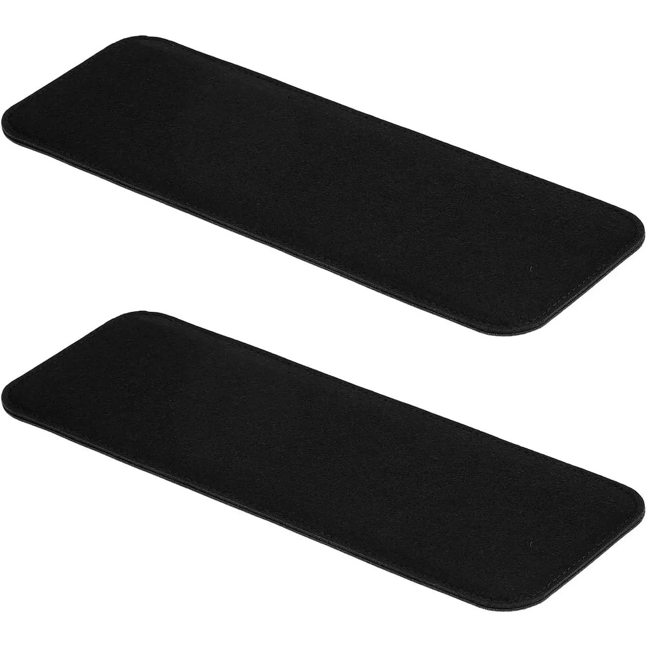 Bag Bottom Shaper 14x5 Inch, 2Pcs Purse Base Pad Liner Board Insert with Arc Corner for Handbags Tote Crossbody Backpack, Black