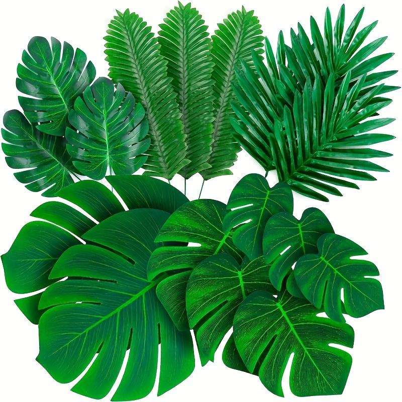 [20pcs Imitation Turtleback Leaf] Artificial Plastic Leaves Turtleback Bamboo Balloon Wedding Decoration Foliage Fresh Home Decorative Supplies Ornaments