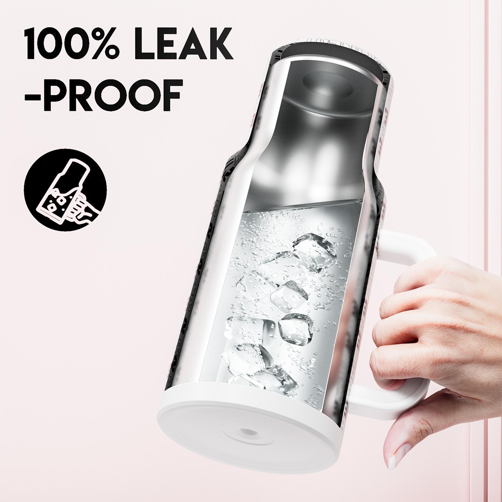 MEOKY Creator Collab 40oz Tumbler, Hot Water Mug,Stainless Steel Insulated Cup, Keeps Drinks Hot & Cold, Non-Slip Base, Car-Cup Fit, Holiday Gift