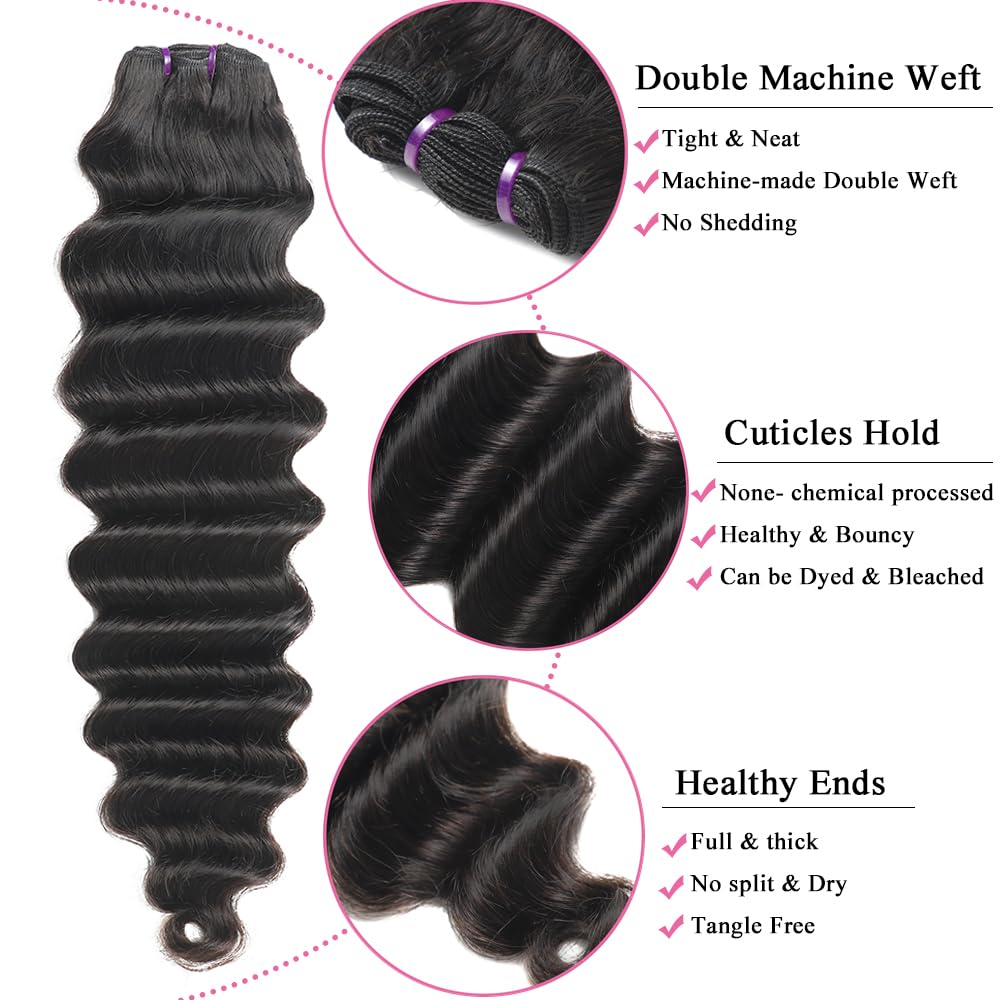 Karlami Burmese Curly Human Hair Bundles with Twist Out Ends Unprocessed Brazilian Virgin Hair Spiral Curls Human Hair Quick Weave Extensions Natural Black