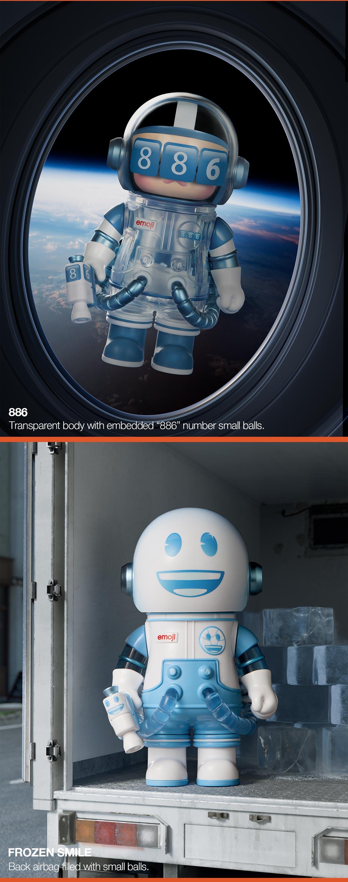 POP MART MEGA SPACE MOLLY 100% × emoji？ Series