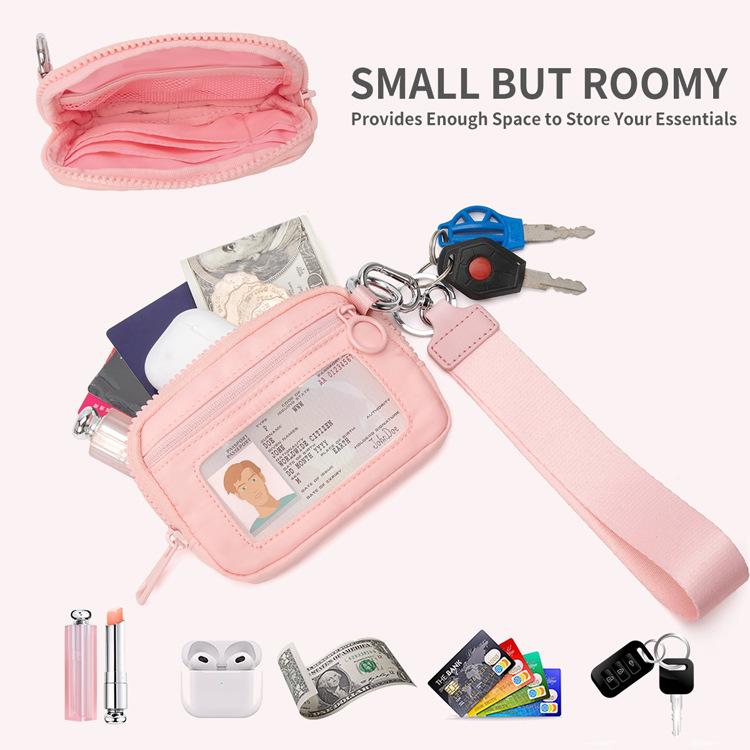 New style cow pattern portable nylon coin purse - perfect for keys, cards and small change!
